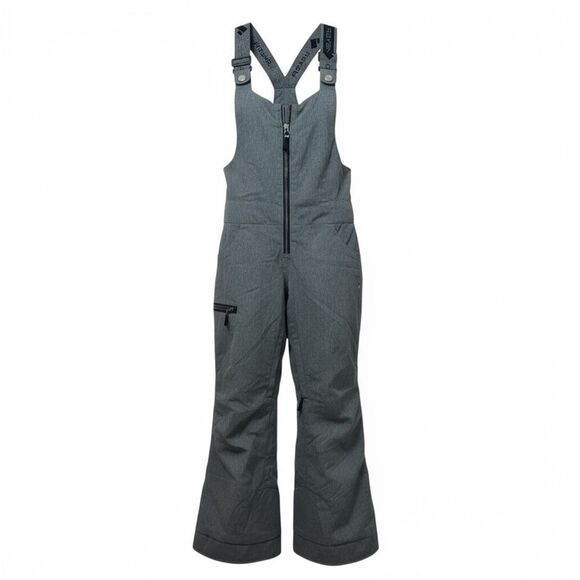 Obermeyer Gray Zip Up Snow Bibs Snow Pants Kids Size 8 - Picture 1 of 14